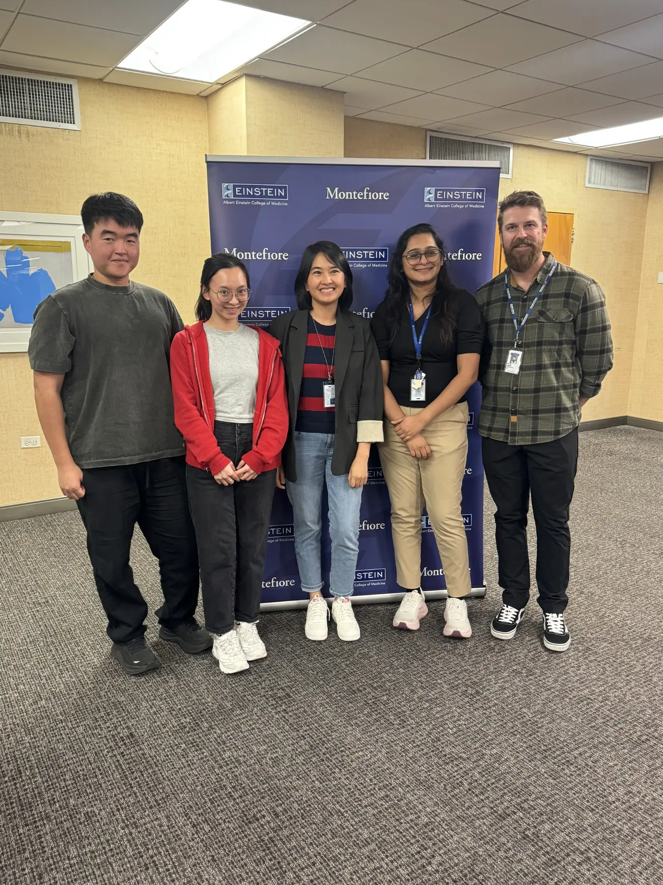 Smrithi Jayashree Satheeshkumar with members of the Hägglöf Lab at the 2026 Declaration Celebration